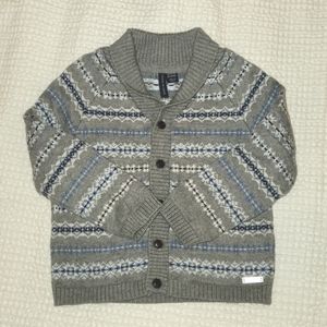 Janie and Jack grey button sweater 18-24 months